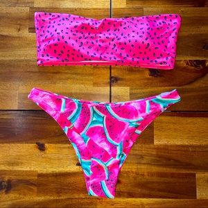 NWOT Watermelon Bikini Set
